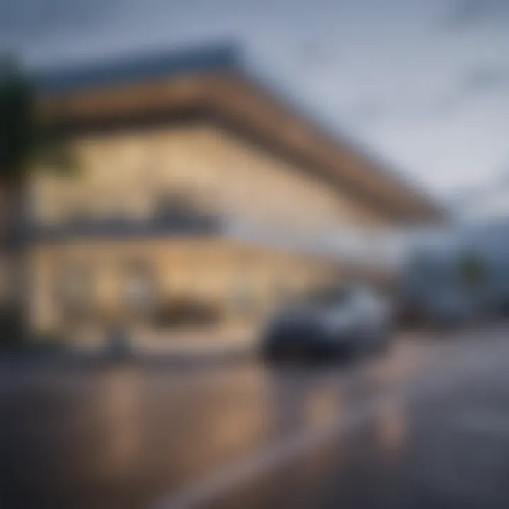 Exterior view of Lynn Lyall Chevrolet dealership showcasing modern architecture