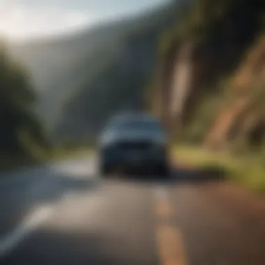 Mazda hybrid SUV on a scenic road