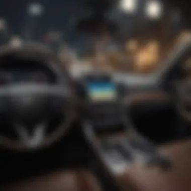 Advanced Dashboard Technology in the MDX Dashboard view displaying advanced technology and infotainment features in the MDX