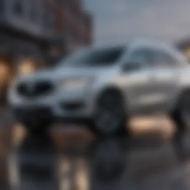Sleek Exterior Design of the MDX Side profile of the MDX highlighting its sleek design and modern aesthetics