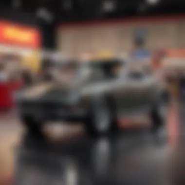 Television broadcast of Mecum Auctions with enthusiastic bidders