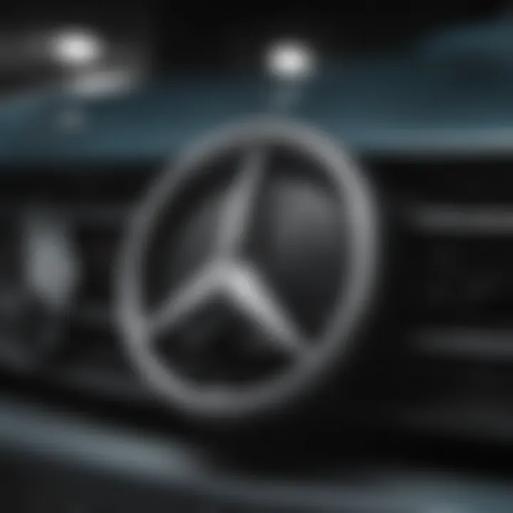 Comparison of old and new Mercedes Benz emblems