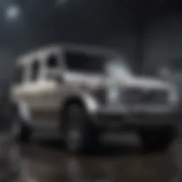 Exterior view of the Mercedes Benz G Wagon showcasing its iconic design