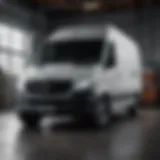 Exterior view of Mercedes Sprinter van showcasing its length and height variations