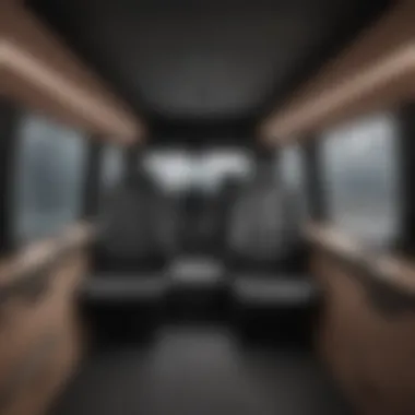 Interior Space Variations of Mercedes Sprinter Interior layout diagram highlighting space configurations within Mercedes Sprinter