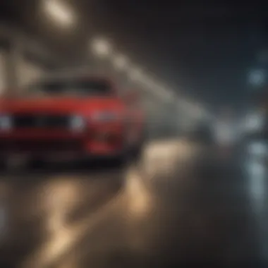 Customer Experience Behind the Wheel A satisfied customer driving a Mustang with excitement