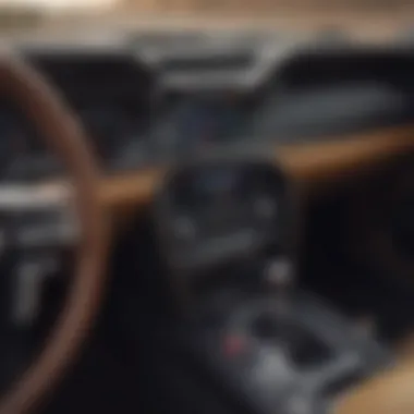 Innovative Technology in Mustang Dashboards A close-up of a Mustang dashboard showcasing technology features