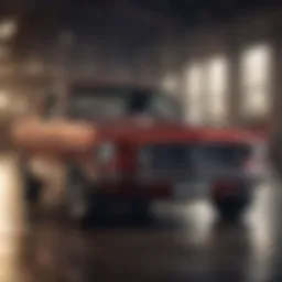 Classic Mustang truck showcasing vintage design elements