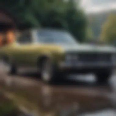 A detailed view of a vehicle history report highlighting key information
