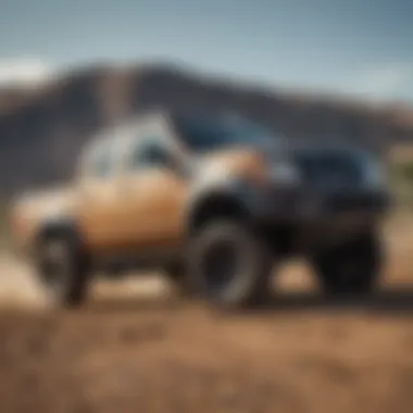 Nissan Frontier in action demonstrating its performance capabilities off-road