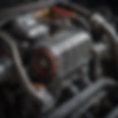 LS swap air filter kit mounted on an engine