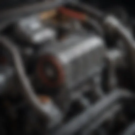 LS swap air filter kit mounted on an engine