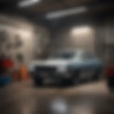 Essential Tools for Automotive Painting High-quality automotive paint sprayer set up in a well-lit garage