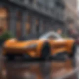 A futuristic electric vehicle showcasing sustainable design principles.
