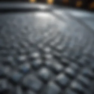 Close-up of a car hood showing stone chips