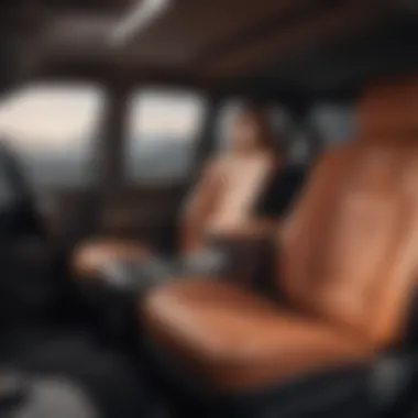 Spacious Interior and Technology Interior view of a third-row SUV highlighting spacious seating and advanced technology.