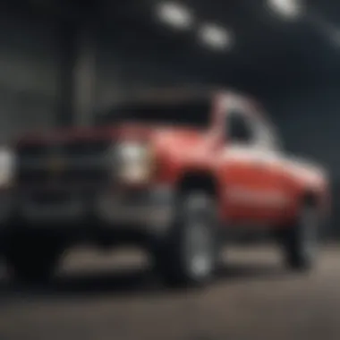 Robust Design of the Regular Cab Duramax Front view of the Regular Cab Duramax showcasing its robust design