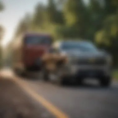 Towing Capabilities of the Regular Cab Duramax Regular Cab Duramax in action demonstrating its towing capabilities
