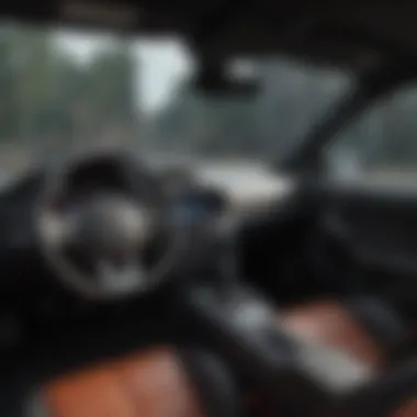 Interior view highlighting the sporty cockpit and technology of the Scion FR-S