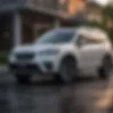 The sleek exterior design of the Subaru Forester showcasing its modern aesthetic.