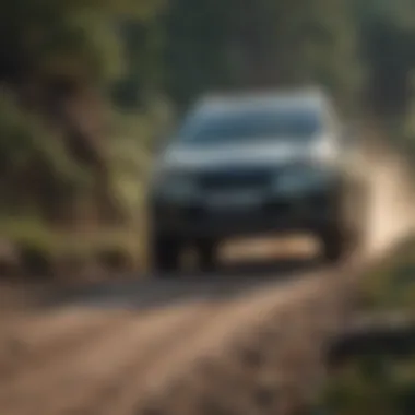 Performance Capabilities of Subaru Forester in Rugged Terrain Subaru Forester navigating through rugged terrain illustrating its performance capabilities.