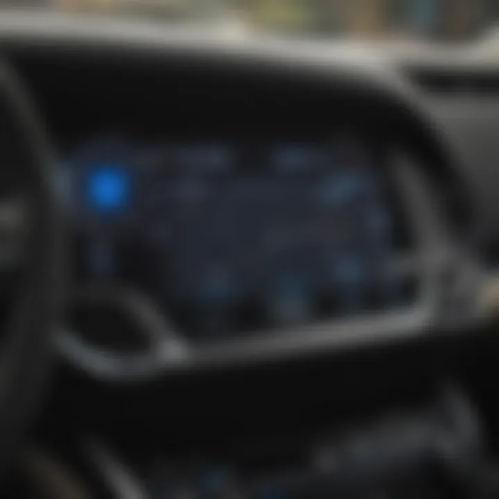 Close-up view of the Subaru Outback dashboard featuring advanced technology