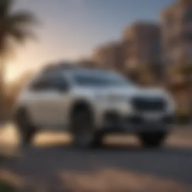 Dynamic Design of Subaru Solterra Subaru Solterra electric SUV showcasing dynamic exterior design