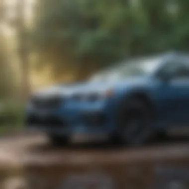 Subaru vehicles in an environmentally sustainable setting