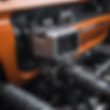 Super Charger in Action Dynamic view of a supercharger installed in an engine bay
