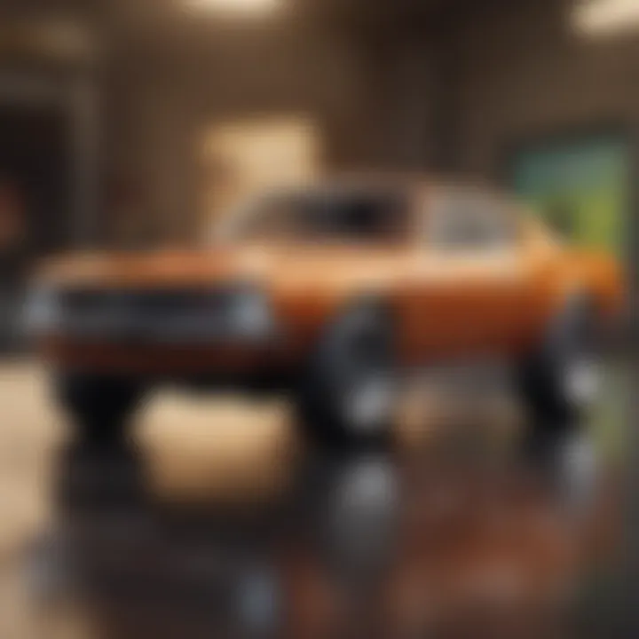 Vintage Hot Wheels showcasing the evolution of automotive design
