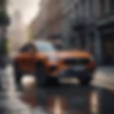 Performance Excellence in Luxury Crossovers Luxury crossover in motion emphasizing performance