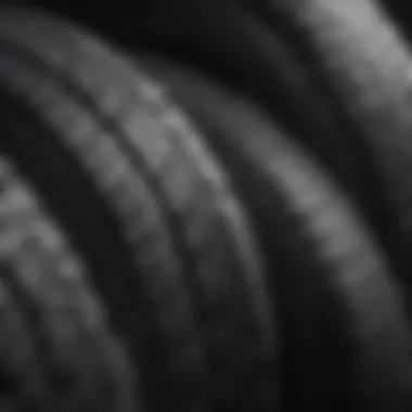 Tread Patterns of Various Tire Types An illustration highlighting the tread patterns of different tire types for small SUVs.