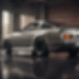 Profile view of a classic Toyota Supra showcasing its iconic design.