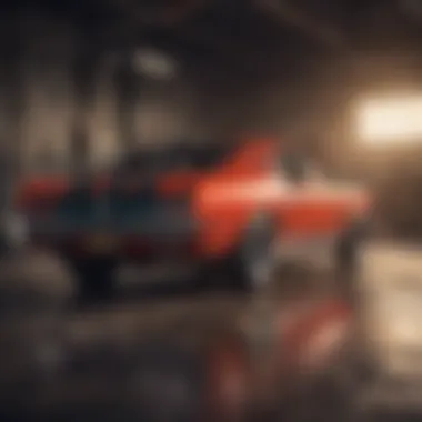 A classic Ford Mustang model showcasing its vintage design