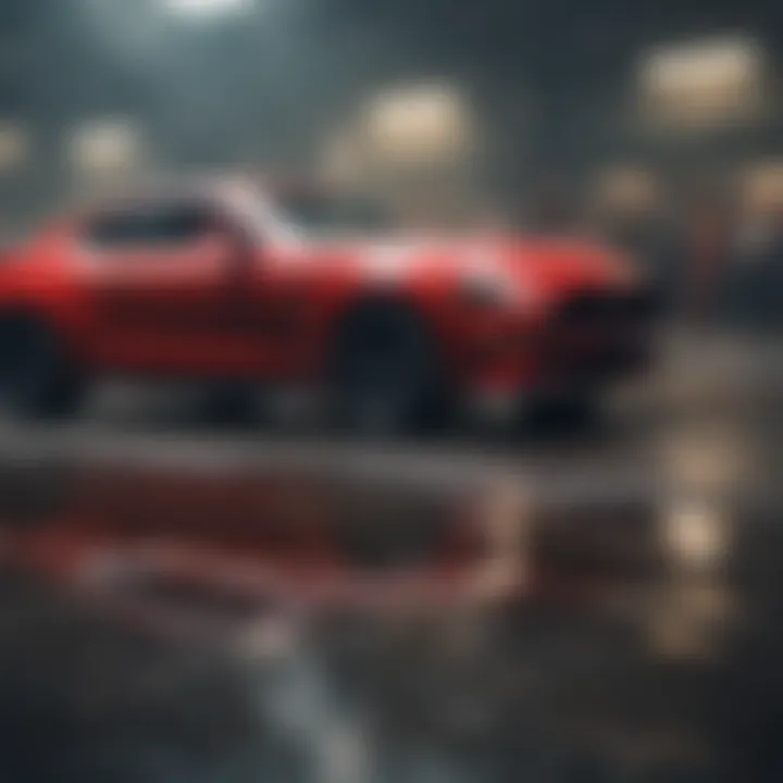 Ford Mustang in a cultural event highlighting its popularity