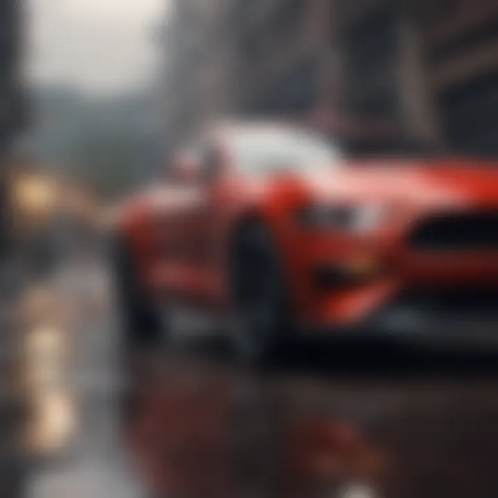 Modern Ford Mustang featuring cutting-edge technology and design