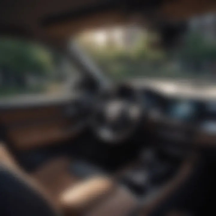 Interior view showcasing advanced technology in a hybrid SUV