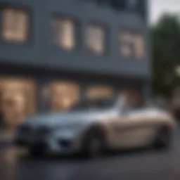 Elegant exterior design of the Mercedes Coupe Hardtop Convertible