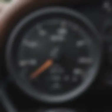Fuel Efficiency in SUVs Fuel efficiency gauge demonstrating the impressive mileage of a leading SUV model