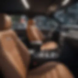 Spacious interior of a modern SUV showcasing comfortable seating and ample legroom