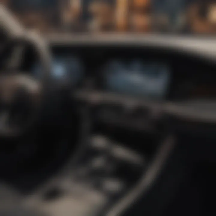 Advanced technology dashboard in a Toyota VIP model