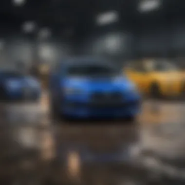 Color scheme comparison between various Subaru Impreza models and competitor vehicles