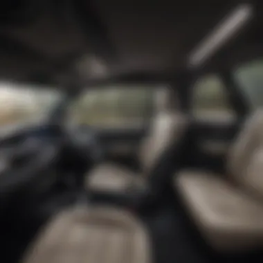 Interior view highlighting advanced technology and comfort features