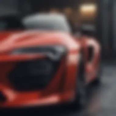 Sleek Contours of Toyota's Sporty Cars Sleek contours of a Toyota sports car