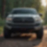 Front view of a Toyota Tacoma TRD Pro showcasing its robust design.