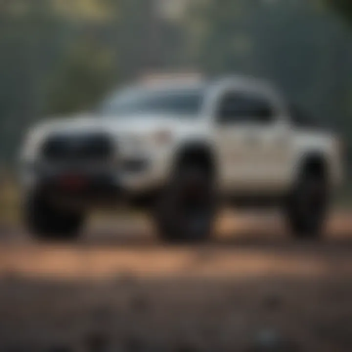 A captivating glimpse of Toyota Tacoma TRD Pro in Lunar Rock