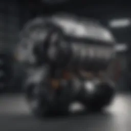 Turbocharged Toyota Corolla engine showcasing innovative design