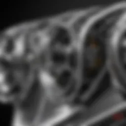 Detailed view of AFR BBC aluminum head design showcasing engineering precision.