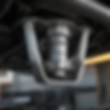 Detailed Design of Exhaust Cutout Mechanism Close-up of Camaro exhaust cutout mechanism showing detailed design