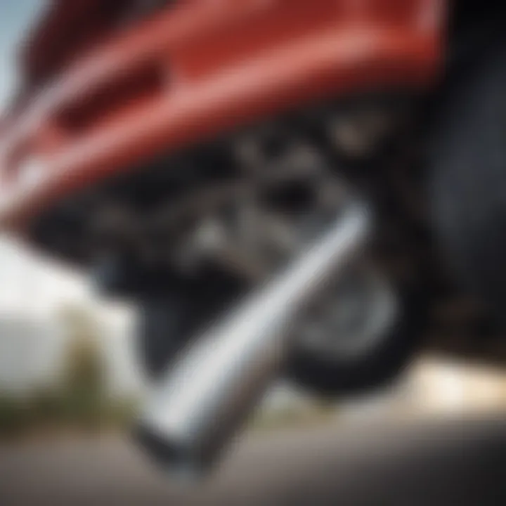 Illustration of exhaust cutout installation within a Camaro